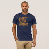 T-shirt Fox-trot de tango de whiskey (Devant entier)