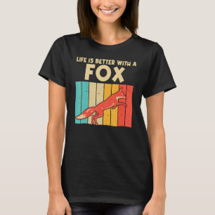 T-shirt Fox vintage Pour Hommes Femmes Garçons Filles Enfa