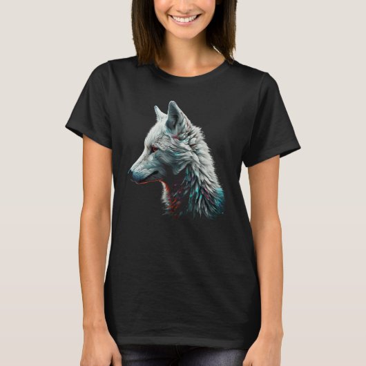 T-shirt Fox White  Animal Fox 1 (Devant)