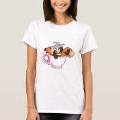 T-shirt Fox with Coffee (Devant)