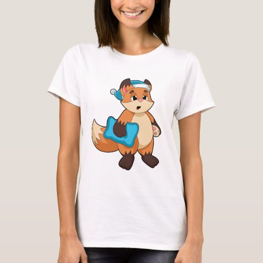 T-shirt Fox with Nightcap (Devant)