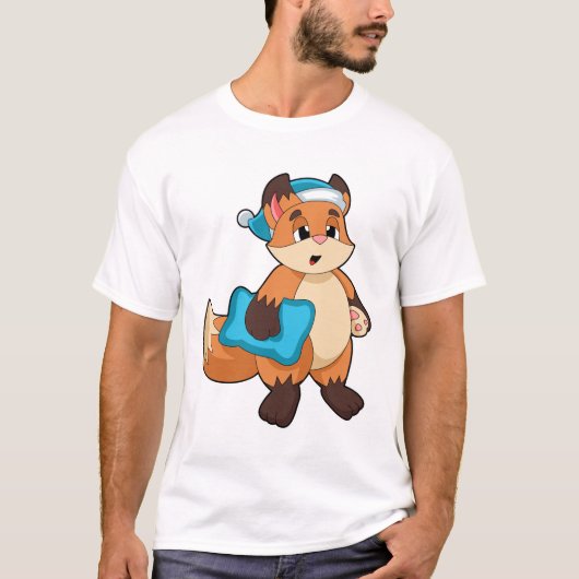 T-shirt Fox with Nightcap (Devant)