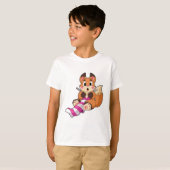 T-shirt Fox with Scarf (Devant entier)