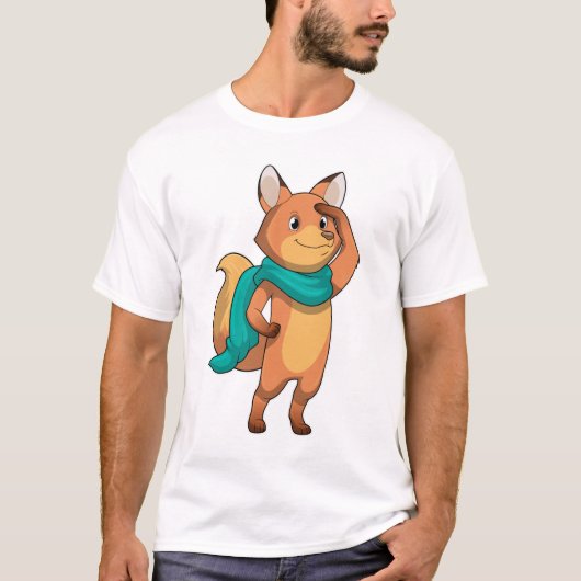 T-shirt Fox with Scarf (Devant)