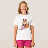 T-shirt Fox with Scarf (Devant entier)