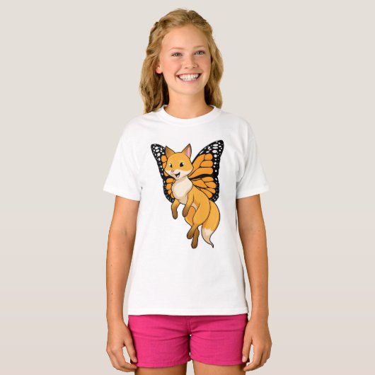 T-shirt Fox with wing (Devant entier)