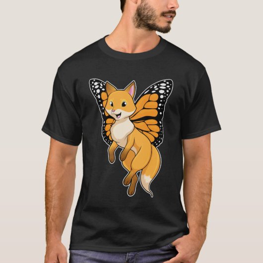 T-shirt Fox with wing (Devant)