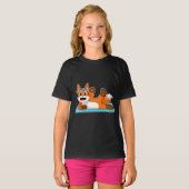 T-shirt Fox Yoga Fitness Gymnastique (Devant entier)