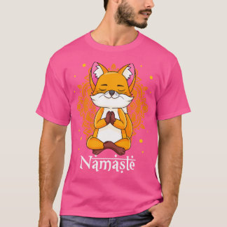 T-shirt Fox Yoga Namaste Fox Lote Namaste Yoga