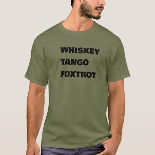 T-SHIRT FOXTROT DE TANGO DE WHISKEY (Devant)