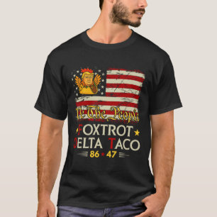 T-shirt Foxtrot Delta Taco 8647 Allons Taco Us Drapeau We