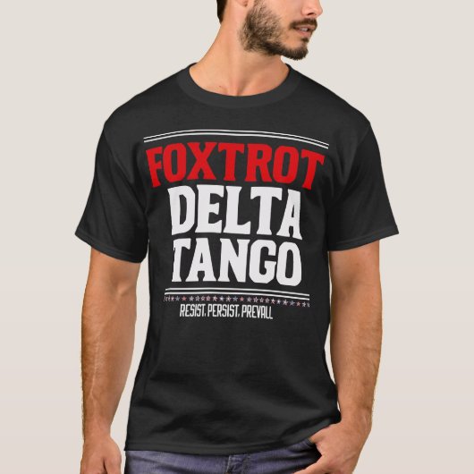 T-shirt Foxtrot Delta Tango drôle Smokey Bear (Devant)