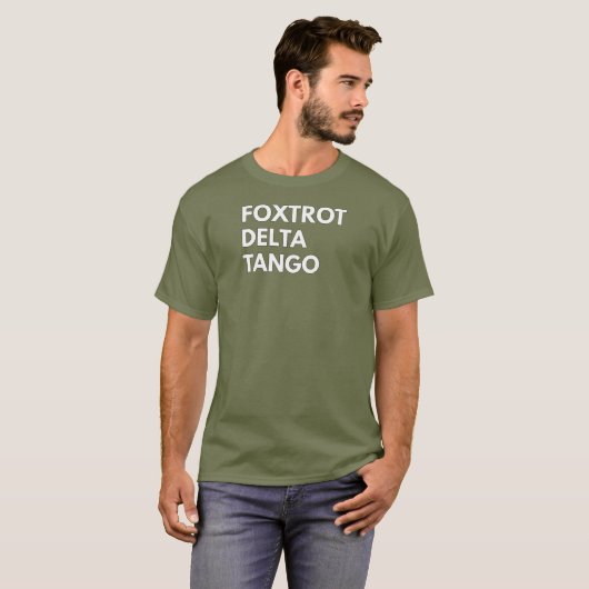 T-SHIRT FOXTROT DELTA TANGO FDT (Devant entier)