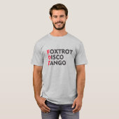 T-SHIRT FOXTROT DISCO TANGO FDT (Devant entier)