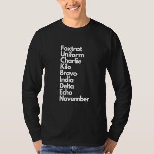 T-shirt Foxtrot Uniform Charlie Kilo Bravo Inde Delta Ech