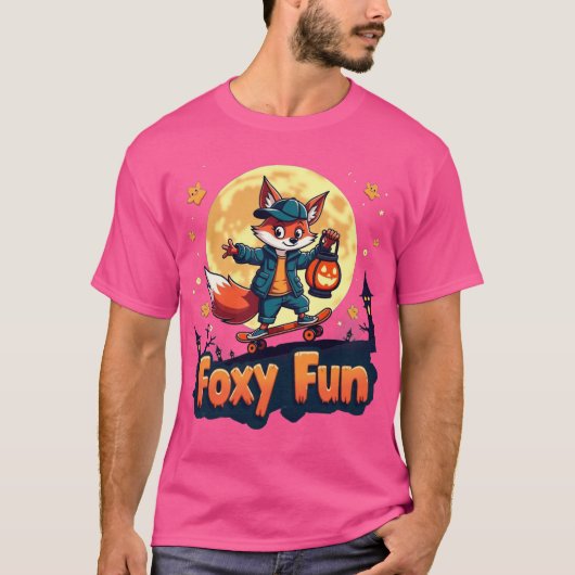 T-shirt Foxy Fun Halloween Skate Tee (Devant)