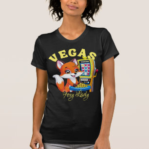 T-shirt Foxy Lady Joue Casino Machine À Fente À Las Vegas