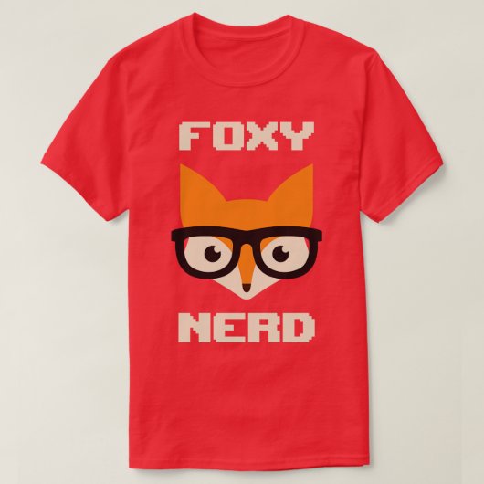 T-shirt Foxy Nerd (Design devant)