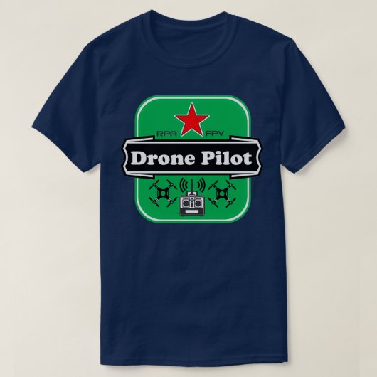 T-shirt FPV du pilote de drone (Design devant)