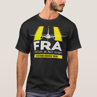 T-shirt FRA Frankfurt Airport Allemagne Conception de plan
