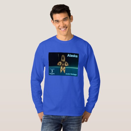 T-shirt Fractal Inuit Hunter (Devant entier)