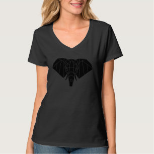 T-shirt Fractale d'éléphant Grande Nature Africaine