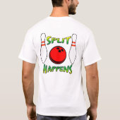 T-shirt Fractionner la chemise arrière (Dos)