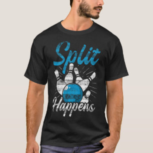 T-shirt Fractionner se produit drôle Bowling