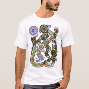 T-shirt Fractoids et frondes de fleur