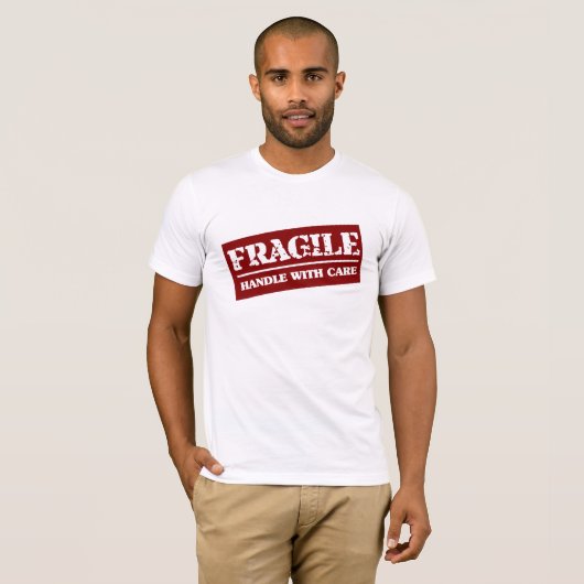 T-shirt Fragile manipulez avec soin (Devant entier)