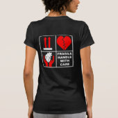 T-shirt Fragile manipulez avec soin #6 (Dos)