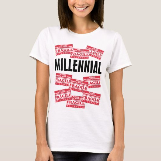 T-shirt Fragile Millénium, Manipuler Avec Soin (Devant)