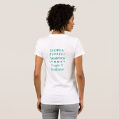 T-shirt Fragile X Syndrome Sensibilisation Ruban Angel Che (Dos entier)