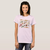 T-shirt Fragments floraux (Devant entier)