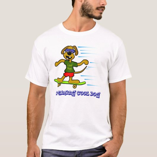 T-shirt frais de croisière de chien (Devant)