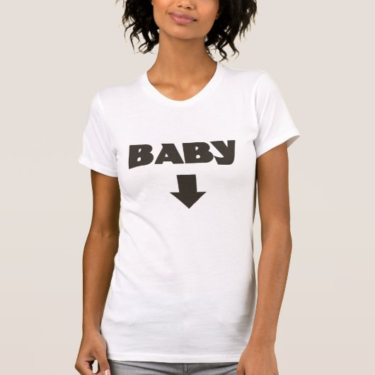 T-shirt frais de maternité de flèche de bébé (Devant)