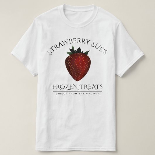 T-shirt fraise (Design devant)