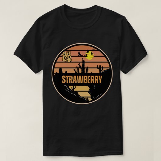 T-shirt fraise, Arizona (Design devant)