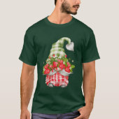 T-shirt Fraise Casquette Gnomé Plaid Fruit Unisex (Devant)