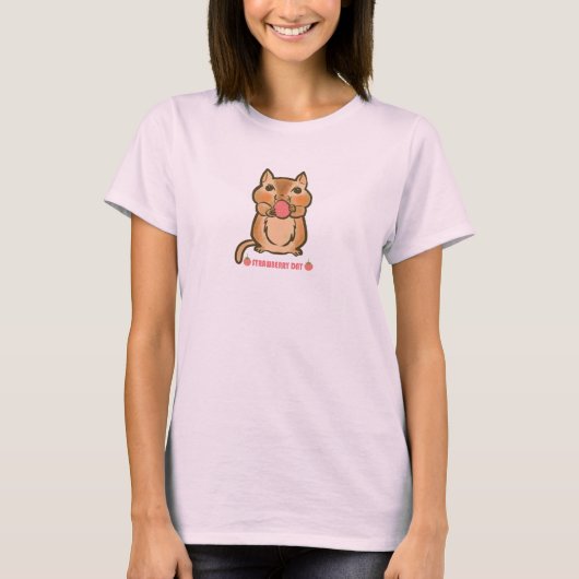 T-shirt fraise chipmunk (Devant)
