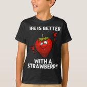 T-shirt Fraise cool Pour Hommes Fruits Fruit Fraises B (Devant)