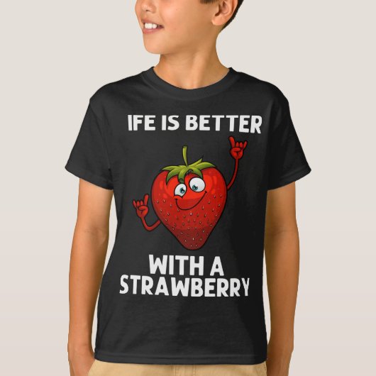 T-shirt Fraise cool Pour Hommes Fruits Fruit Fraises B (Devant)