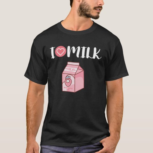 T-shirt Fraise de lait (Devant)
