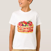 T-shirt Fraise de Pancake (Devant)