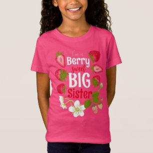T-Shirt Fraise douce grande soeur mignonne