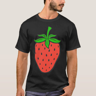 T-shirt Fraise fruits mer soleil d'été vacances vegan swe