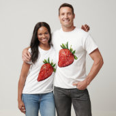 T-shirt Fraise générée par l'IA (Unisexe)