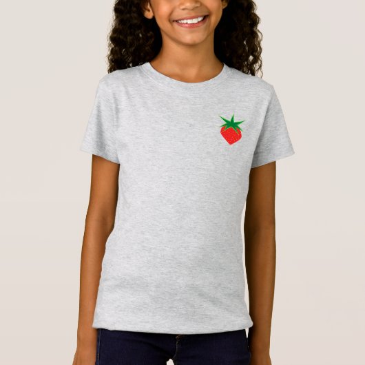 T-shirt Fraise Girls' Slim Fit (Devant)