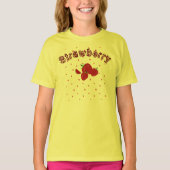 T-shirt Fraise mignonne Été Enfants Filles (Devant)