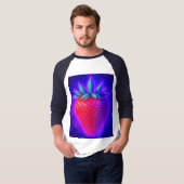 T-SHIRT FRAISE NÉON (Devant entier)